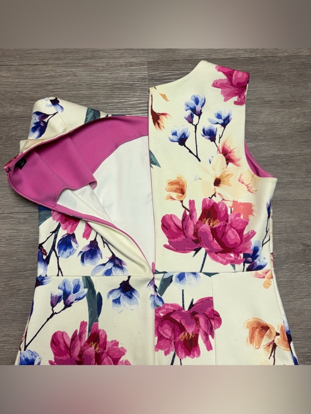 Lands' End Floral Sheath Dress with Pockets | Size 2P - Picture 5 of 13